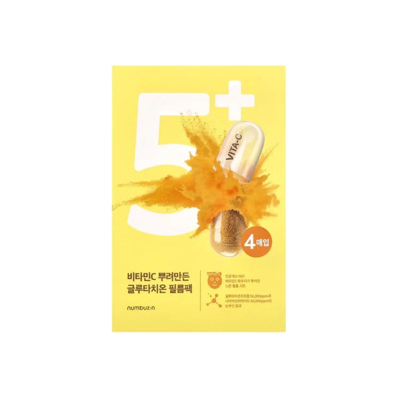 Máscara Facial Numbuzin Glutath+Vit C Concent (1Uni) 27ml