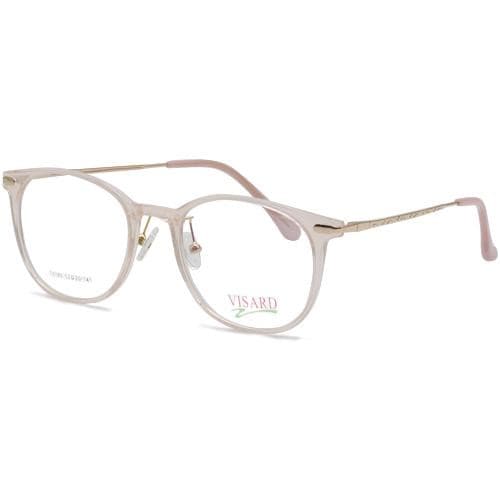 Óculos de Grau Visard T-8188 Feminino, Tamanho 52-20-141 C6 - Rosa e Dourado