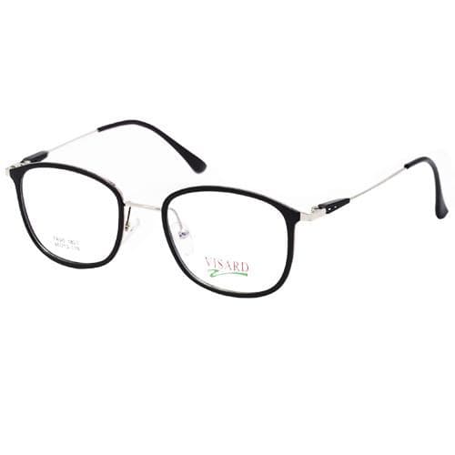 Óculos de Grau Visard Tr1820 Unissex Tamanho 48-12-138 C2 Metal Preto