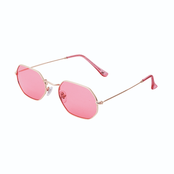 Óculos de Sol Feminino Daniel Klein Dk4184-C6 Dourado Rosa