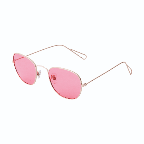 Óculos de Sol Feminino Daniel Klein Dk4216-C4 Rosa/Dourado