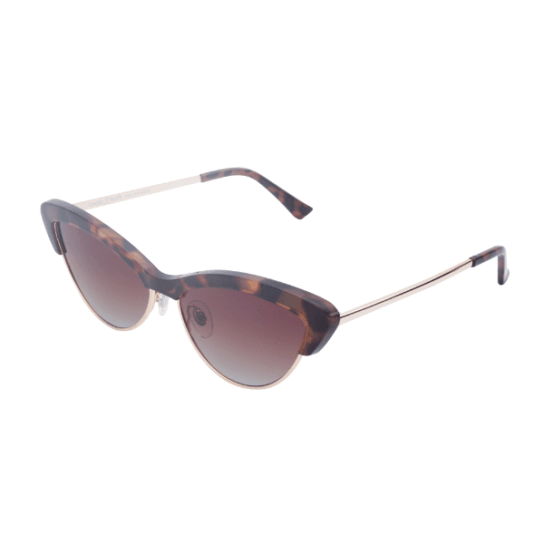 Óculos de Sol Feminino Daniel Klein Dk4304 C2 Animal Print Dourado