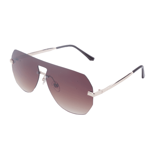 Óculos de Sol Feminino Daniel Klein DK4308P C2 Marrom e Dourado