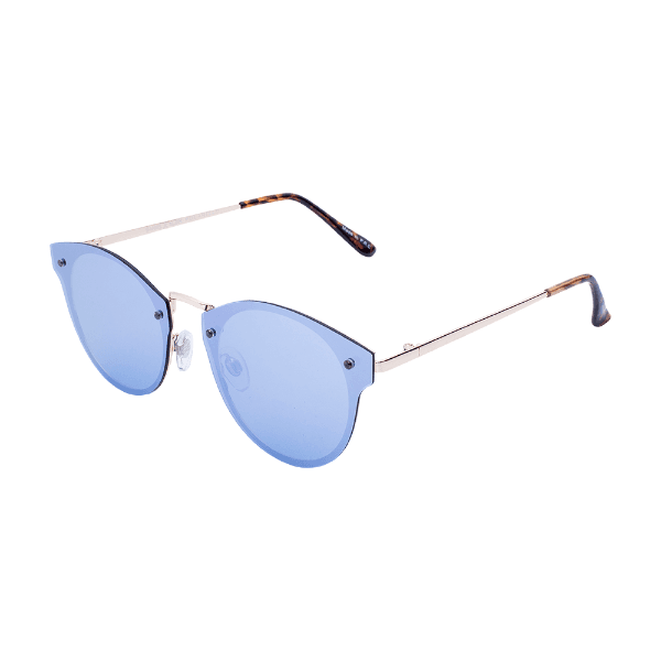Óculos de Sol Feminino Daniel Klein Trendy Dk4177 C3 Azul e Dourado