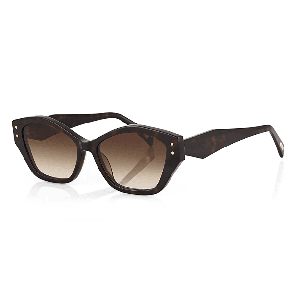 Óculos de Sol Feminino Freelook F1001-3 Estilo Cat Eye Marrom
