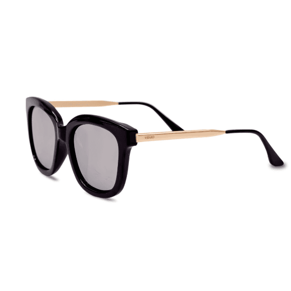 Óculos de Sol Feminino Visard Xl-8611 Tamanho 65-15-140MM Preto/Prateado