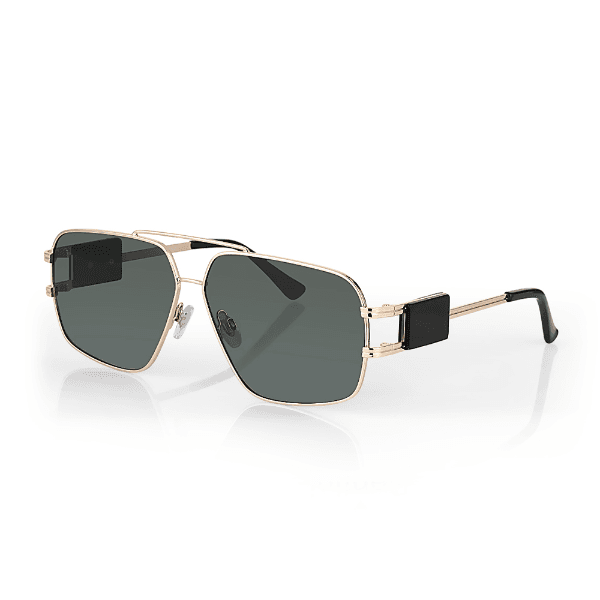 Óculos de Sol Masculino Daniel Klein Dk3268-2 Estilo Aviador Dourado/Preto