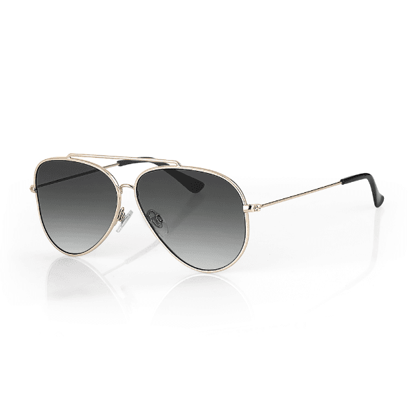 Óculos de Sol Masculino Daniel Klein Dk3269-3 Estilo Aviador Dourado/Preto