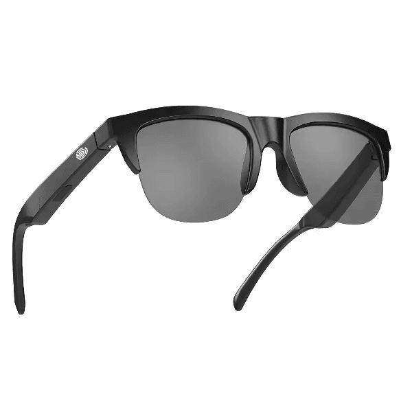 Óculos de Sol Smart Wireless F-06 Glasses Headset com Bluetooth 5.3 / Ipx4 / Recarregável / 80mAh - Preto