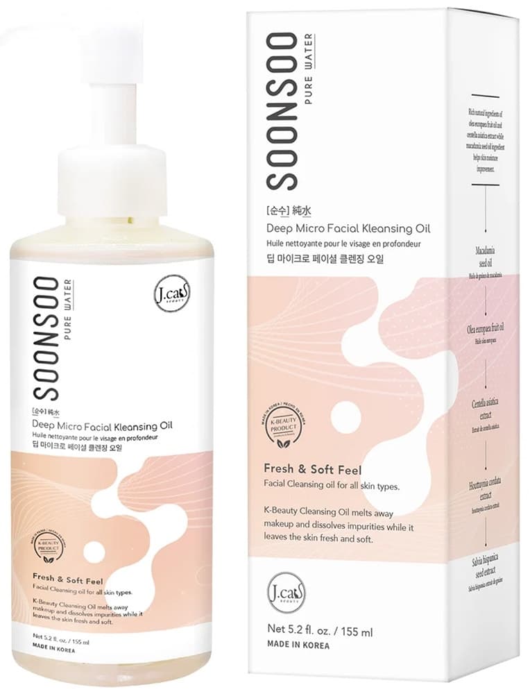 Óleo de Limpeza Facial J.Cat Beauty Soonsoo Deep Micro - 150mL