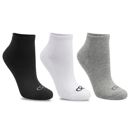 Meias Olympikus Oiwsa81923 3 Pares Branco/cinza/preto (T) 33-38
