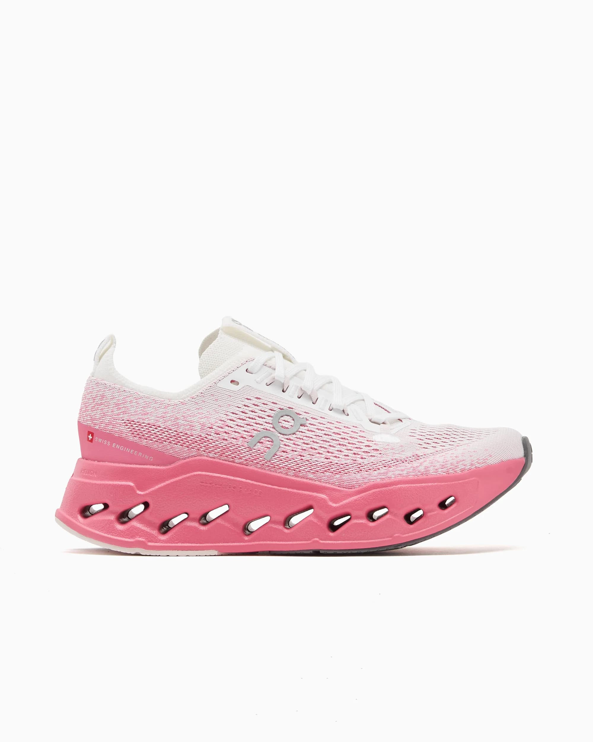 Tênis On Running Cloudsurfer Max 1 Feminino Branco/Rosa (7 Us)