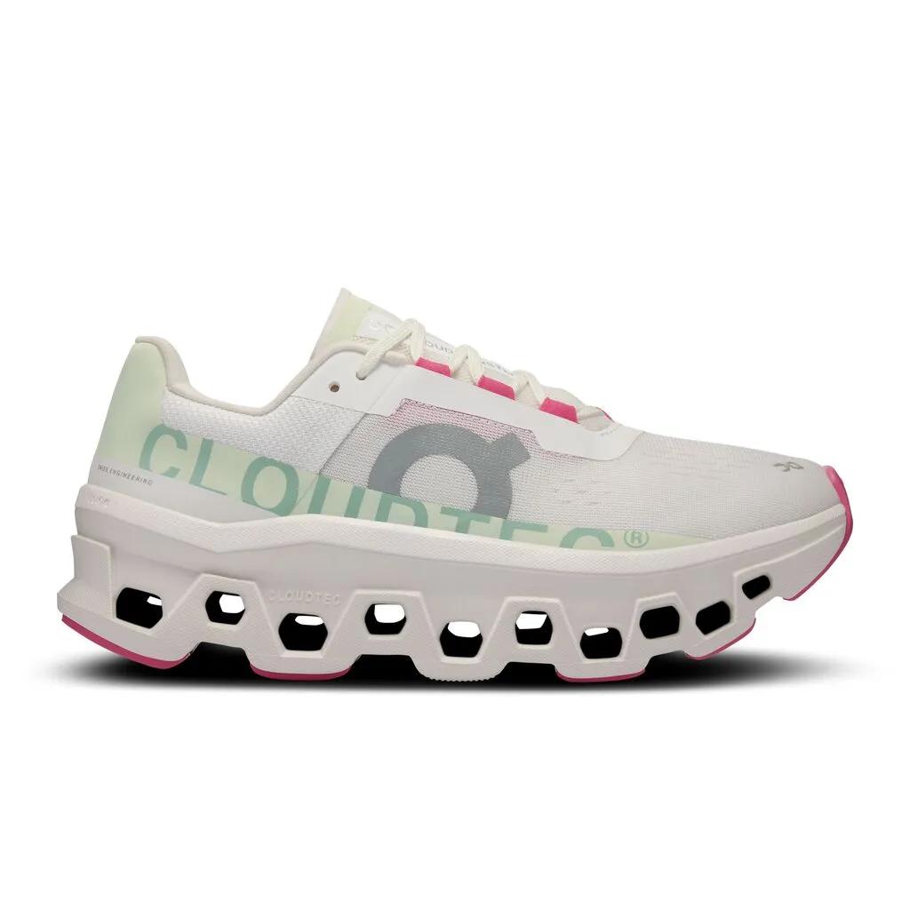 Tênis On Running Calzados Cloudmonster 6197725 Feminino Tamanho 7 White/lima