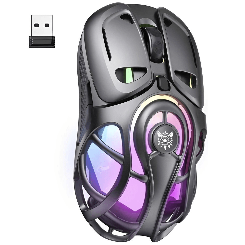 Mouse Gamer Onikuma Gaming Dm02 2.4G RGB/USB Cinza