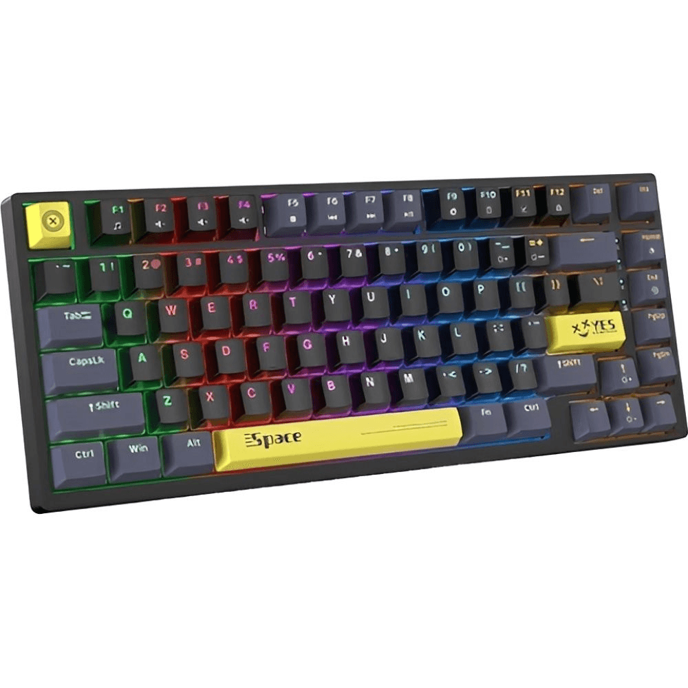 Teclado Mecânico Onikuma Gaming G52 RGB Preto/Amarelo