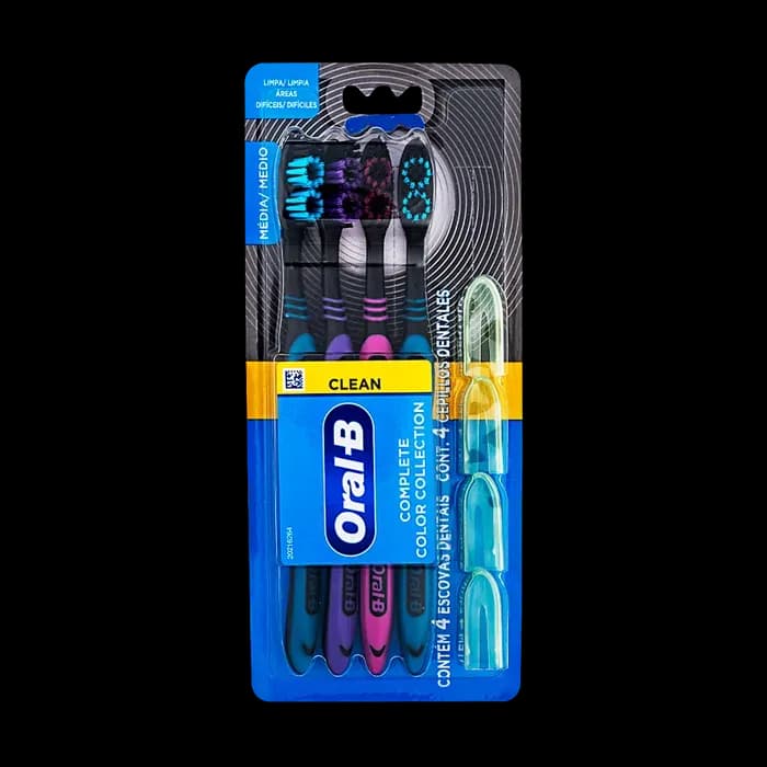 Escova de Dentes Oral-B Complete Black Anual X4