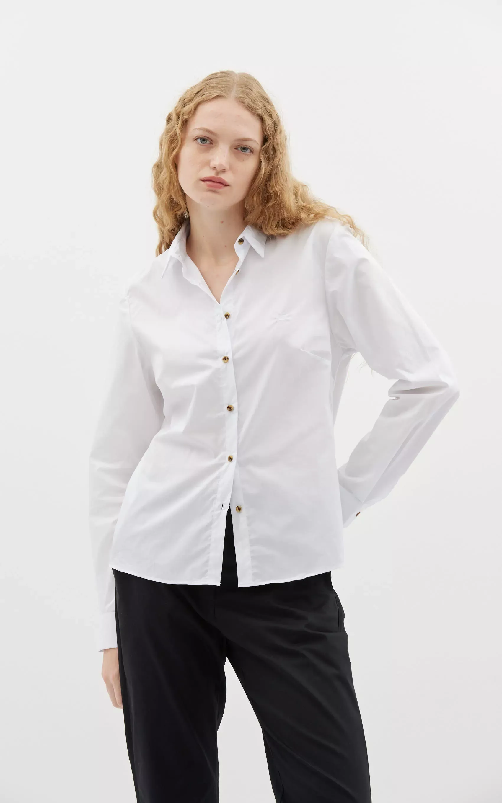 Camisa Original Paula Fernandez Fem Cf05 (T) S Branco Tam. S