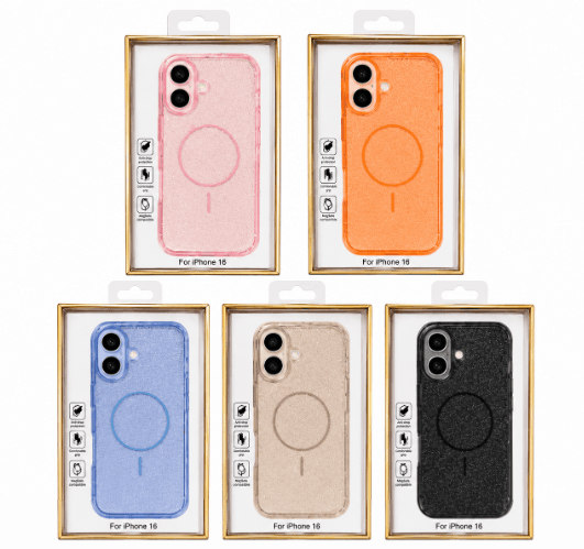 Capa Original Collection para iPhone 17 com Brilho Vários Cores