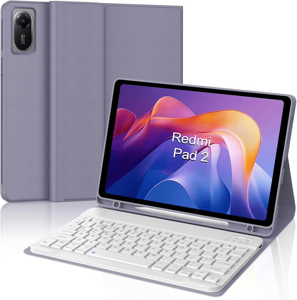 Capa para Xiaomi Redmi Pad 2 Magnética com Teclado Cores Variadas