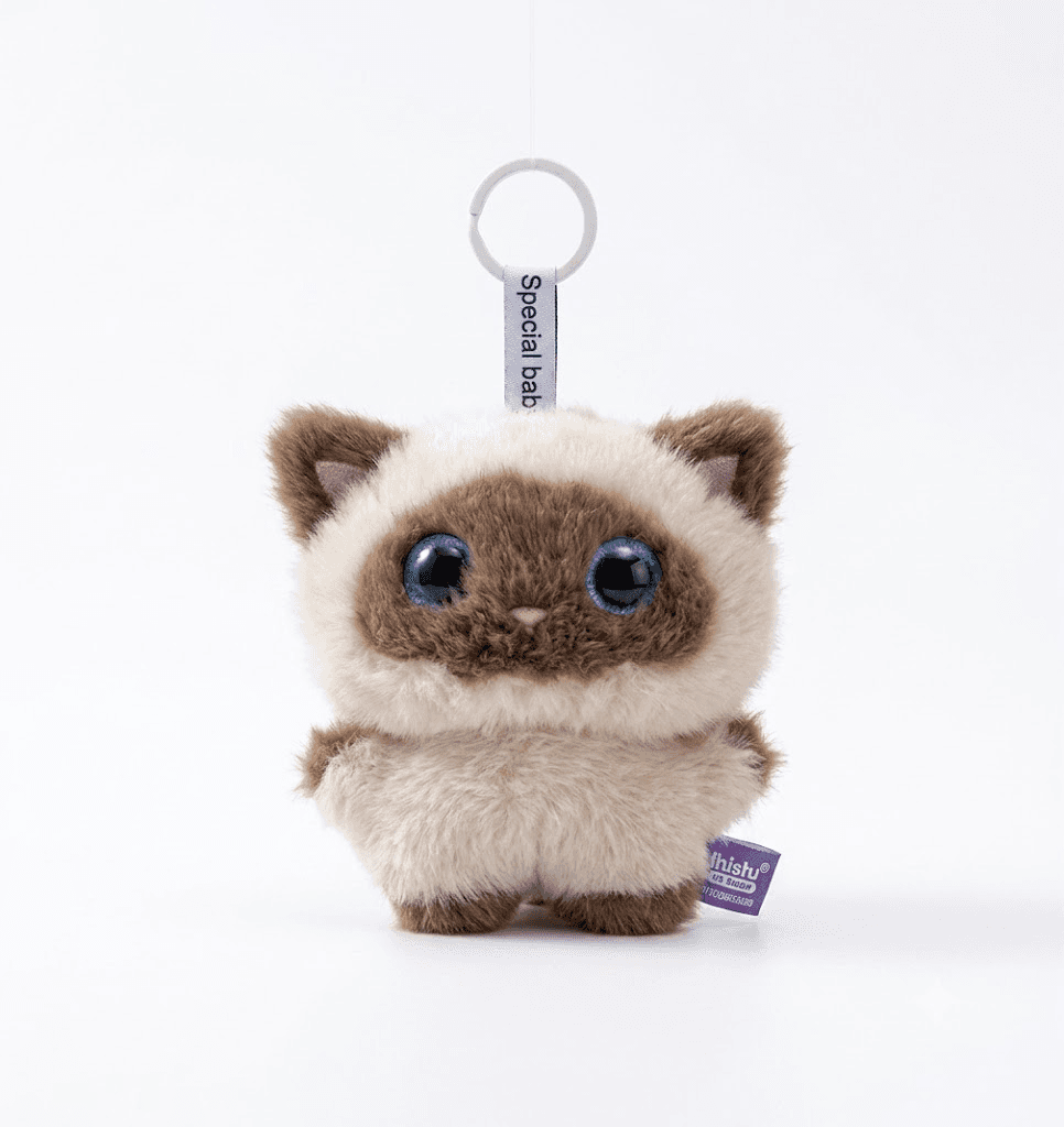 Chaveiro Gato Siamês Original Beige