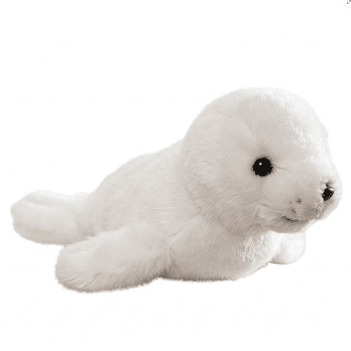 Brinquedo Original Pelúcia com Ímã Foca Branco