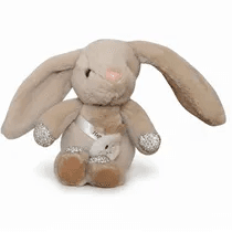 Brinquedo Pelúcia Coelho Original Marrom Claro