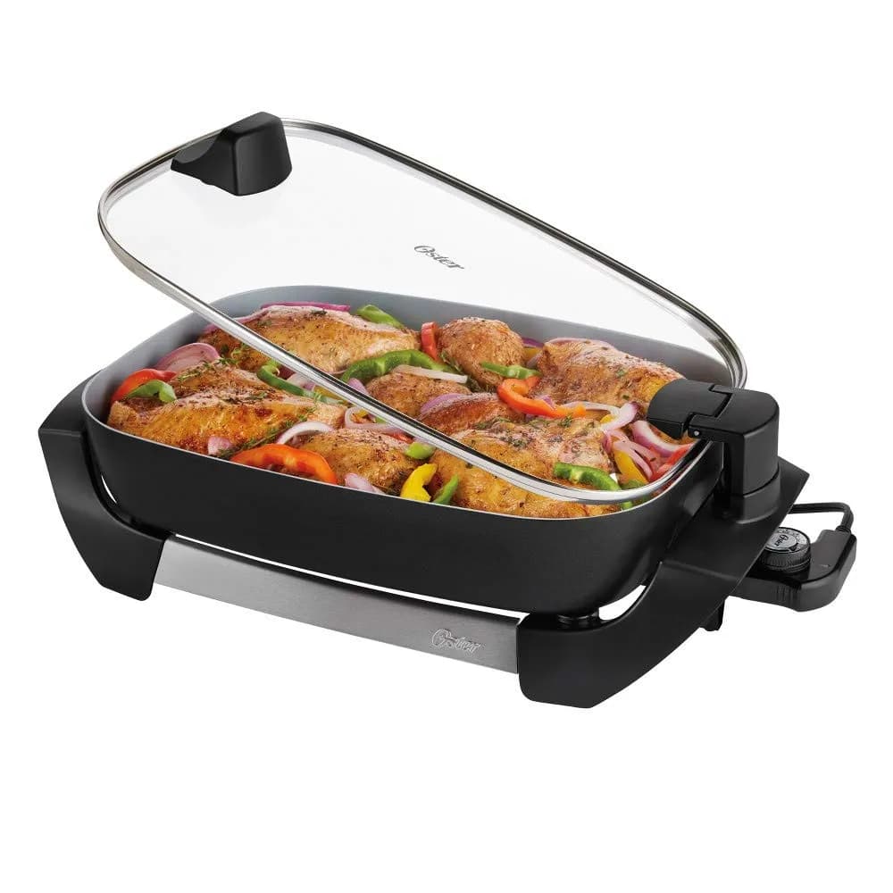Frigideira Elétrica Oster TSK16H com Tampa Titânio 60Hz 110V