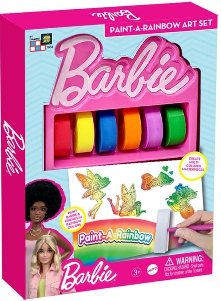 Kit de Arte Paint-A-Rainbow Barbie Bx7904