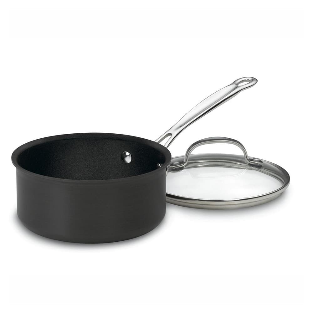Panela Cuisinart Classic Chef Antiaderente Anodizada Dura 2L Preto