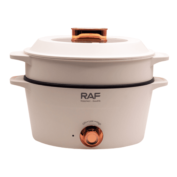 Panela Elétrica Raf R.5403W 1300W 5 Litros + 7 Litros 220V ~ 50Hz Branco