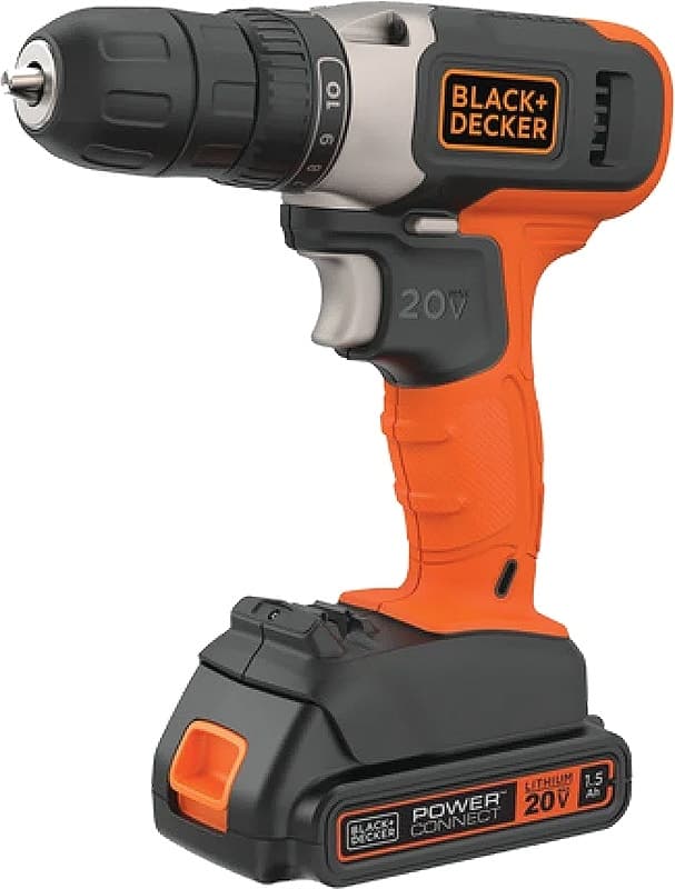 Parafusadeira e Furadeira Black+Decker BCD702C1-B2 20V 10MM (1 Bateria)