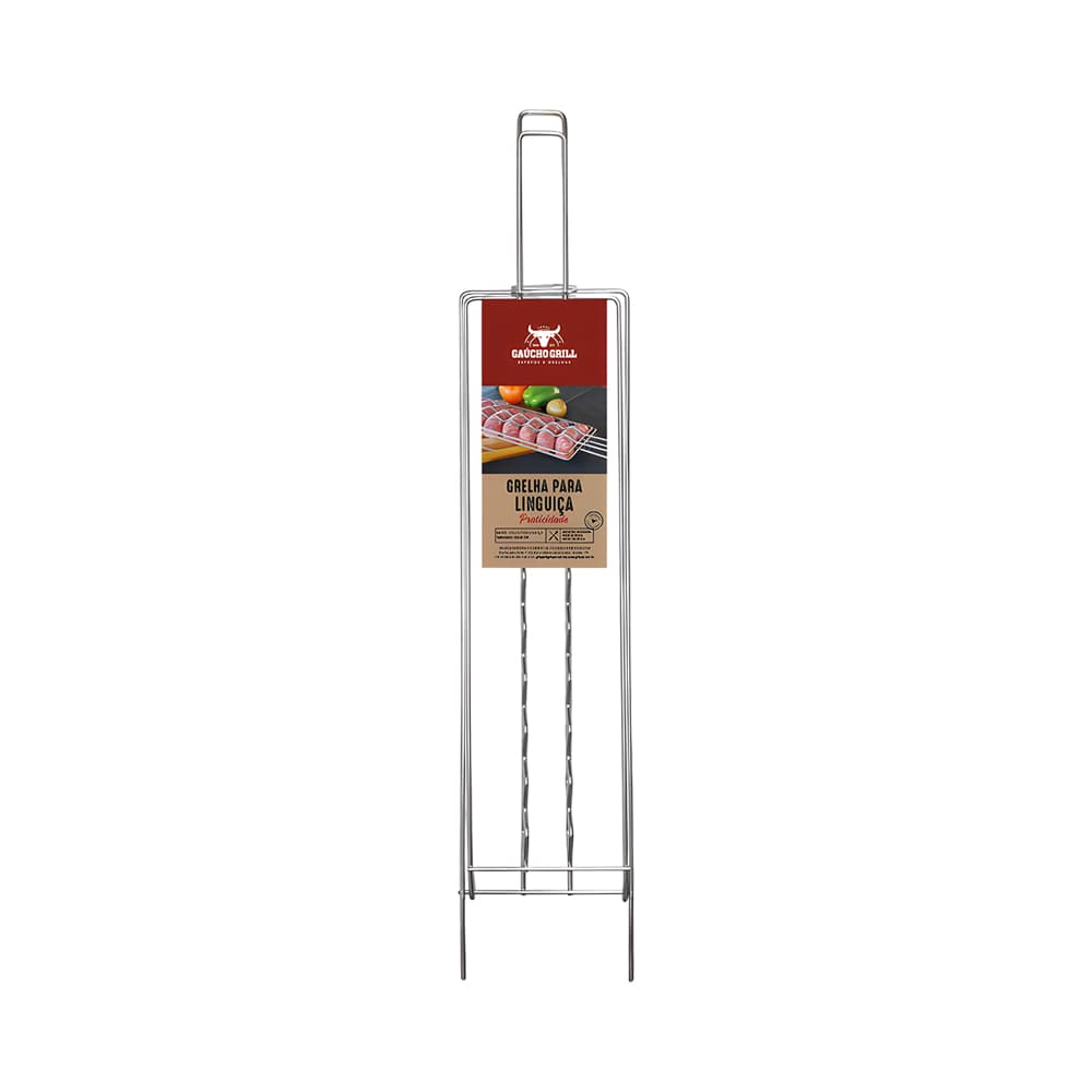 Grelha para Salsicha Grilazer Gaucho Grill 48 Cm