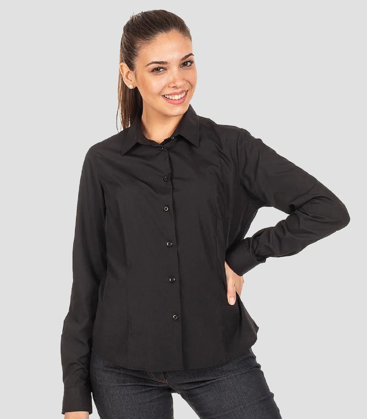 Camisa Paula Fernandez Cf03 Feminina Tamanho L Preto Tam. L