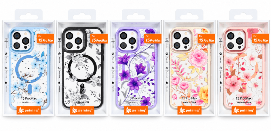 Peining Capa iPhone 15 PRO MAX Magsafe Flowery Colores Varios