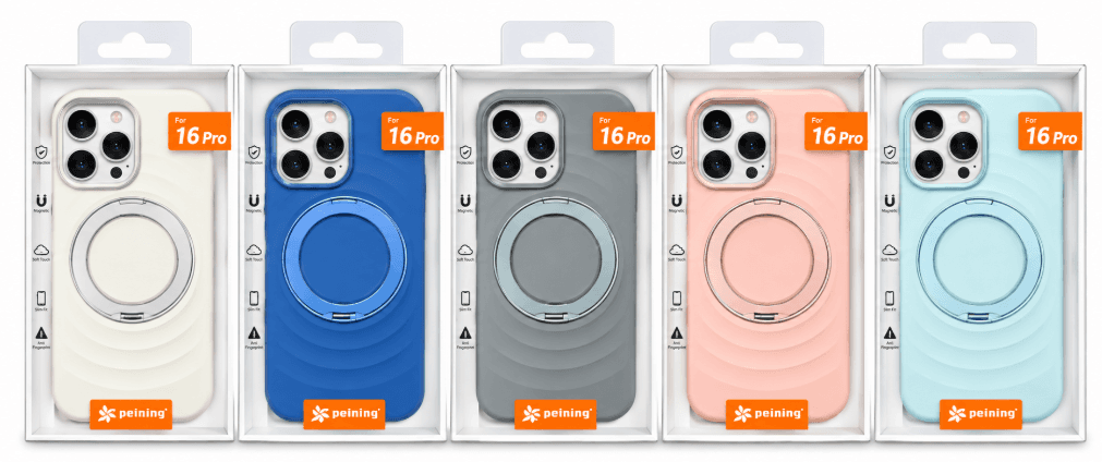 Peining Capa iPhone 16 PRO Rugged Midstand Colores Varios