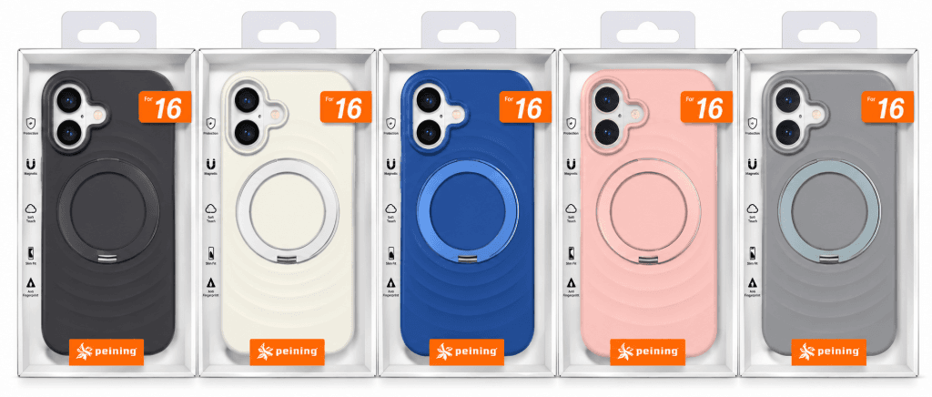 Peining Capa iPhone 16 Rugged Midstand Colores Varios