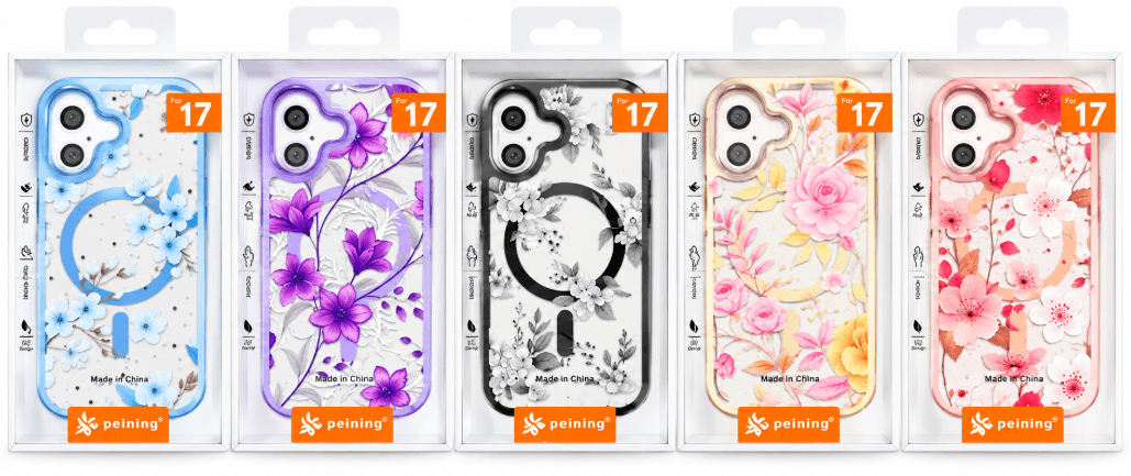 Peining Capa iPhone 17 Magsafe Flowery Colores Varios