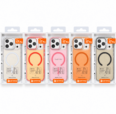 Peining Capa iPhone 17 PRO Magsafe Sparkle Colores Varios