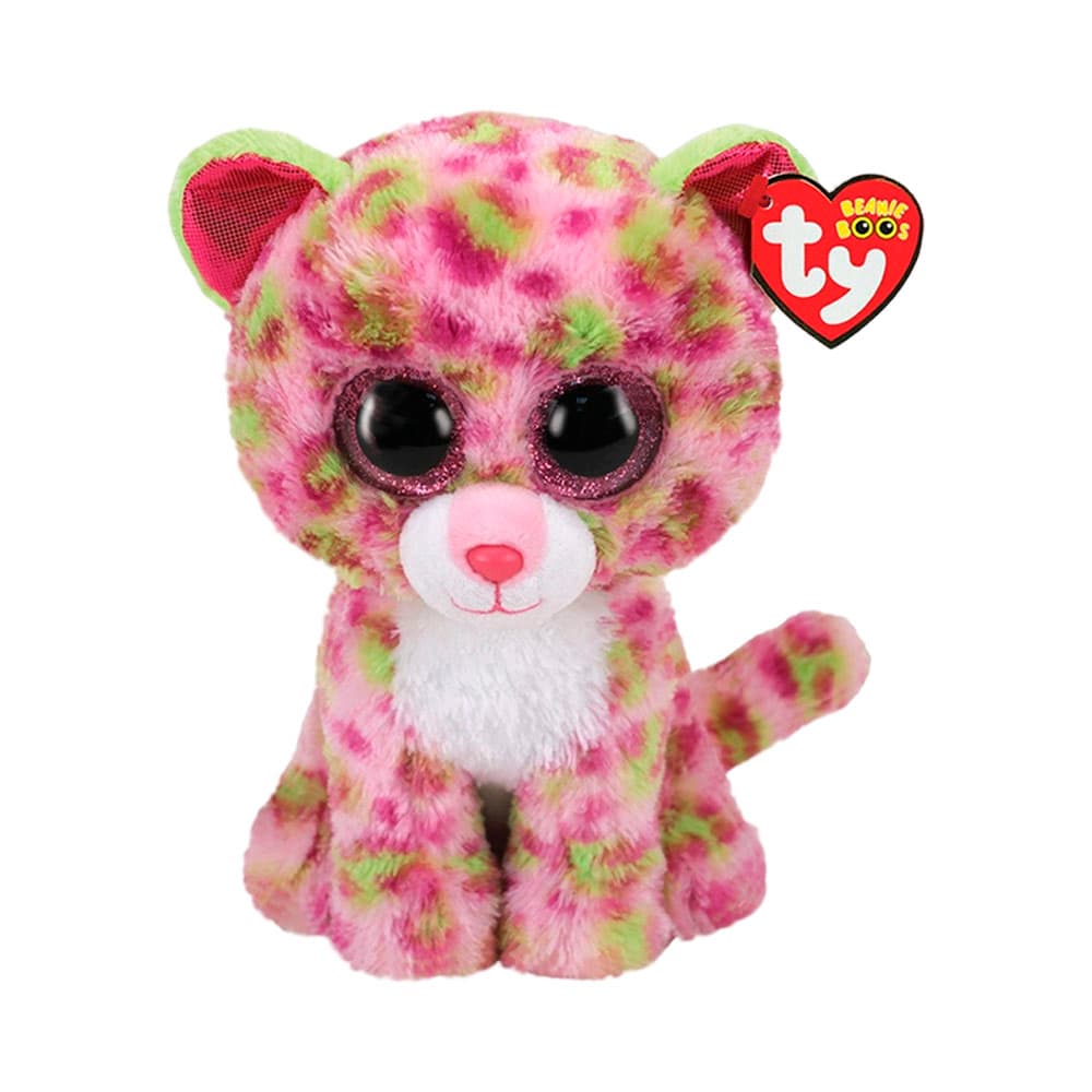 Pelúcia Ty Lainey Leopardo Rosa 4763