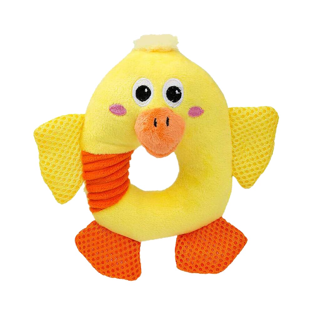 Pelúcia para Cachorro Pawise Polluelo Hueco Amarelo