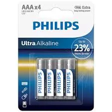 Philips Pila LR03E4B/70 Alkalina 1.5V Aaa (4PCS) Blue