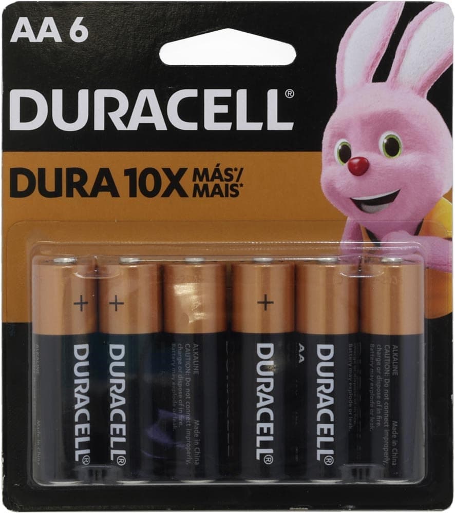 Pilhas Alcalinas Duracell Aa Mn 1500B6 - 6 Unidades