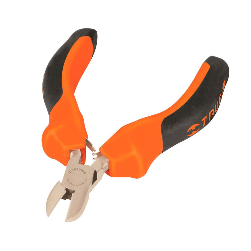 Alicate de Corte Diagonal Mini Truper 17367 4" com Cabo de Borracha