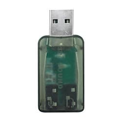 Placa de Som USB Áudio 5.1 Channel Microfins Hr1266 Suporta 3D