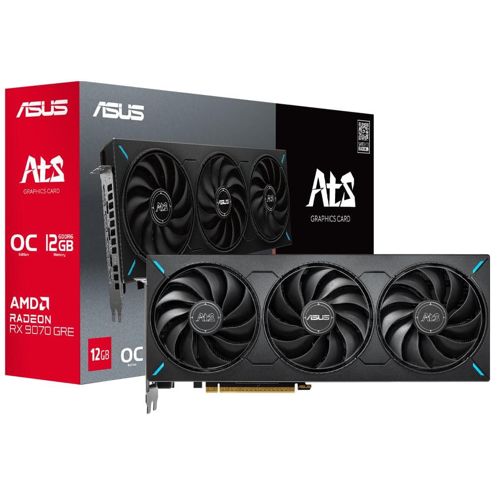 Placa de Vídeo Asus Rx-9070GRE Ats Oc Gtlll 12GB