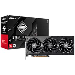 Placa de Video ASRock Steel Legend OC 12GB Radeon RX9070 GRE GDDR6 - 90-GA5WZZ-00UANZ