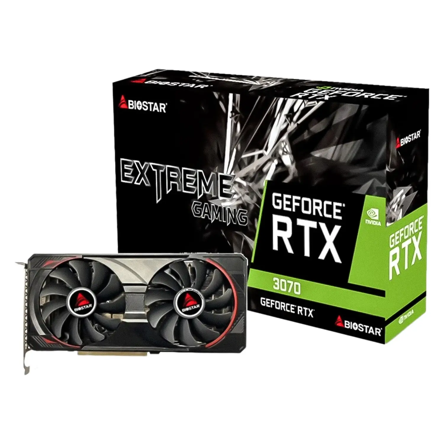 Placa de Vídeo Biostar Nvidia GeForce GTX-3070 8GB Gddr6