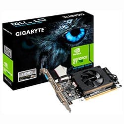 Placa de Vídeo Gigabyte GeForce Gt710 Low Profile 2GB Ddr3 - Gv-N710D3-2GL