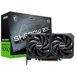 Placa de Vídeo MSI Shadow 2X OC 8GB GeForce RTX5060 GDDR7 - 912-V537-038
