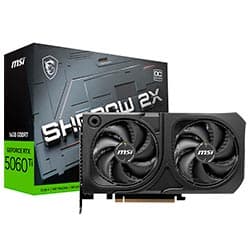 Placa de Vídeo Msi Shadow 2X Oc Plus 16GB GeForce RTX5060TI Gddr7